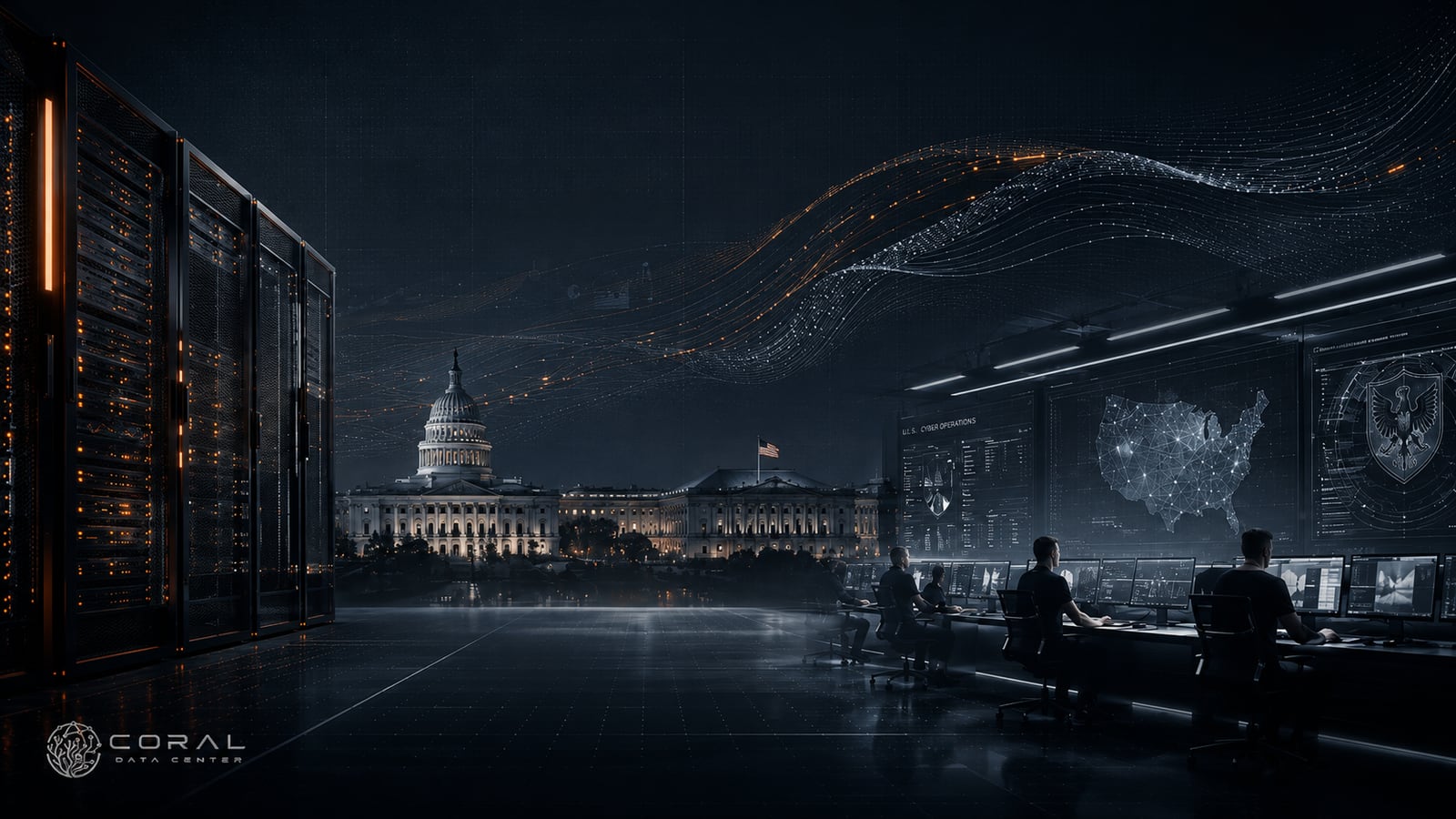CoralDC Government AI infrastructure concept