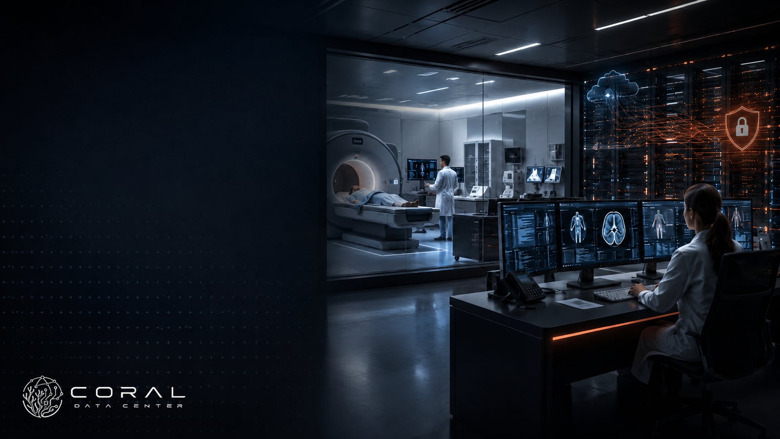 CoralDC Healthcare AI infrastructure concept