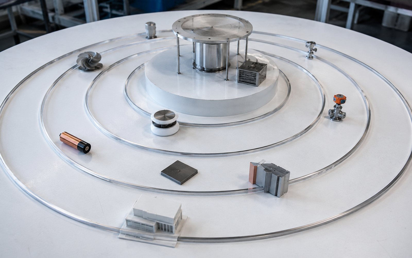 Concentric readiness horizons containing infrastructure objects.
