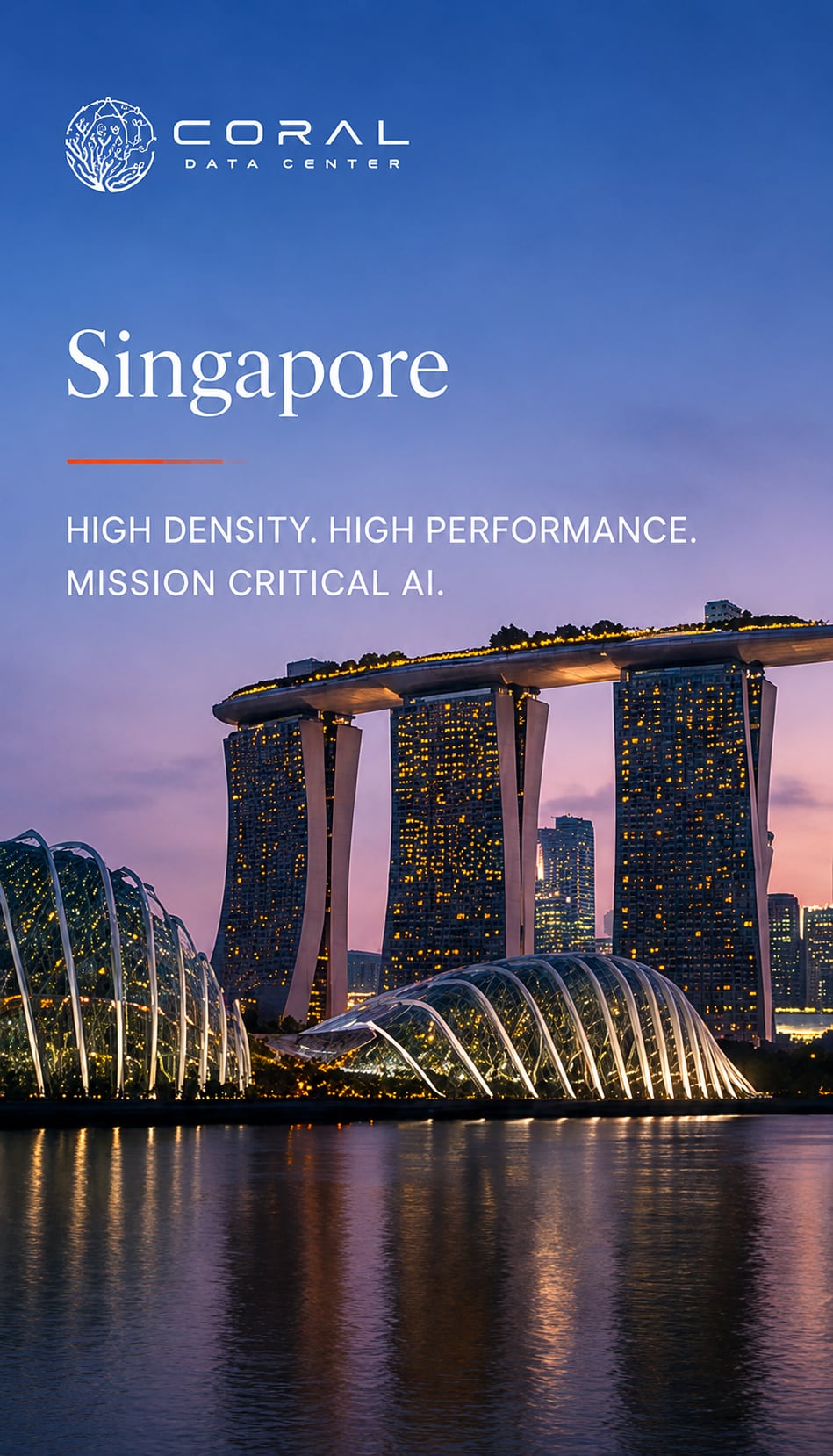 CoralDC Singapore regional AI infrastructure concept